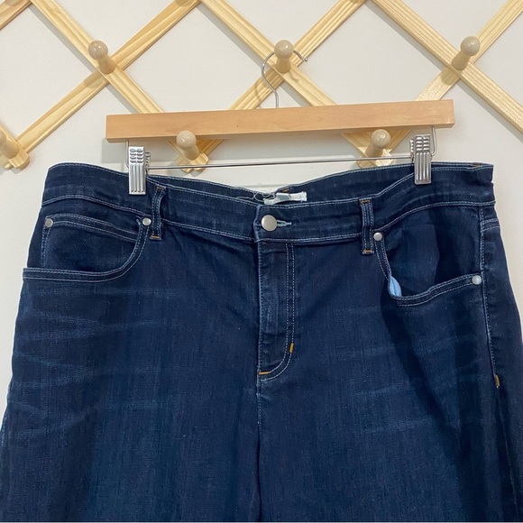 Eileen Fisher Dark Wash Straight Leg Jeans size 16 - Picture 2 of 10